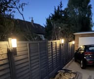 Canterbury USB Solar Wall Light - Anthracite Edition customer photo view 1