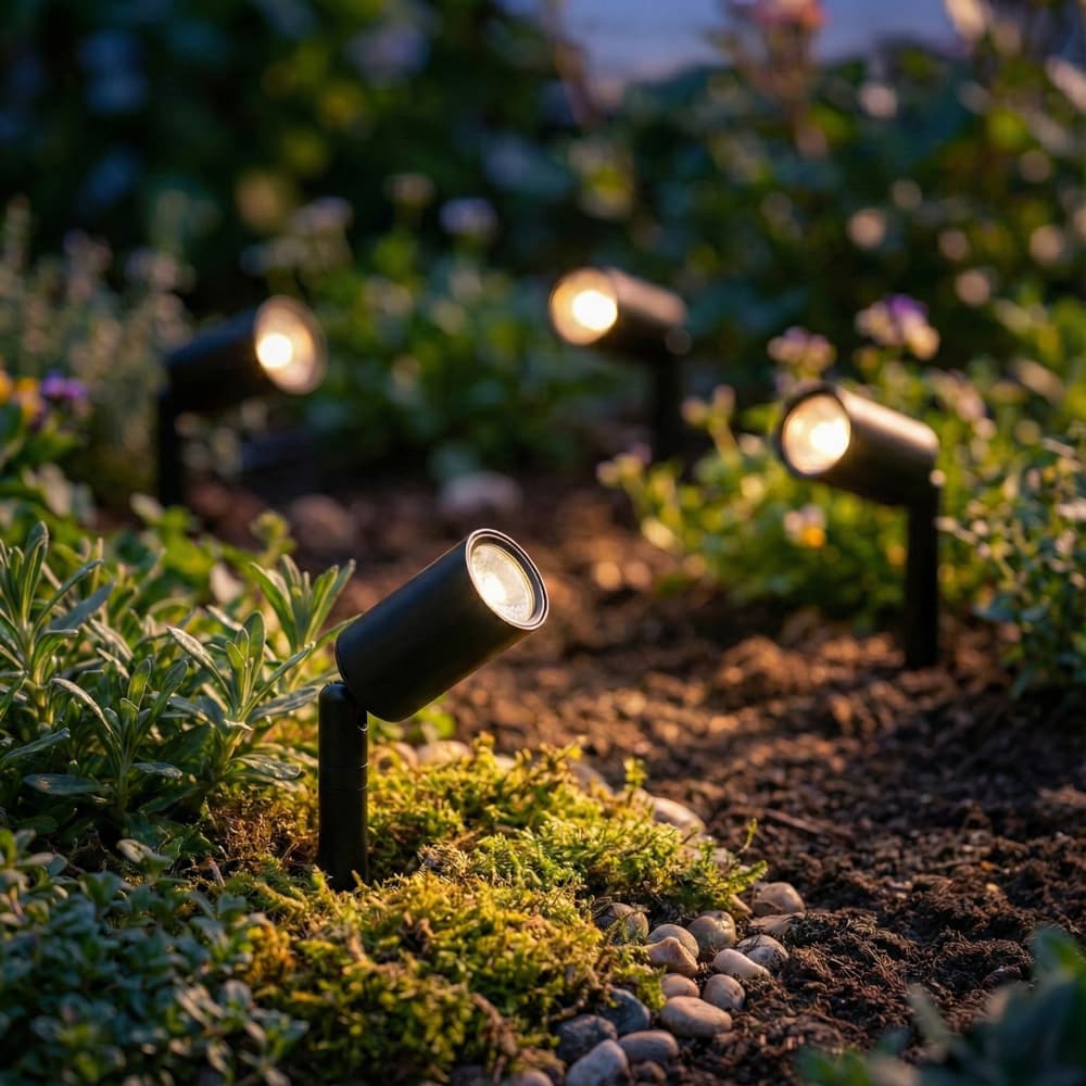 Juno Solar USB Micro Spotlights (Set Of 4) Powered By Leaf