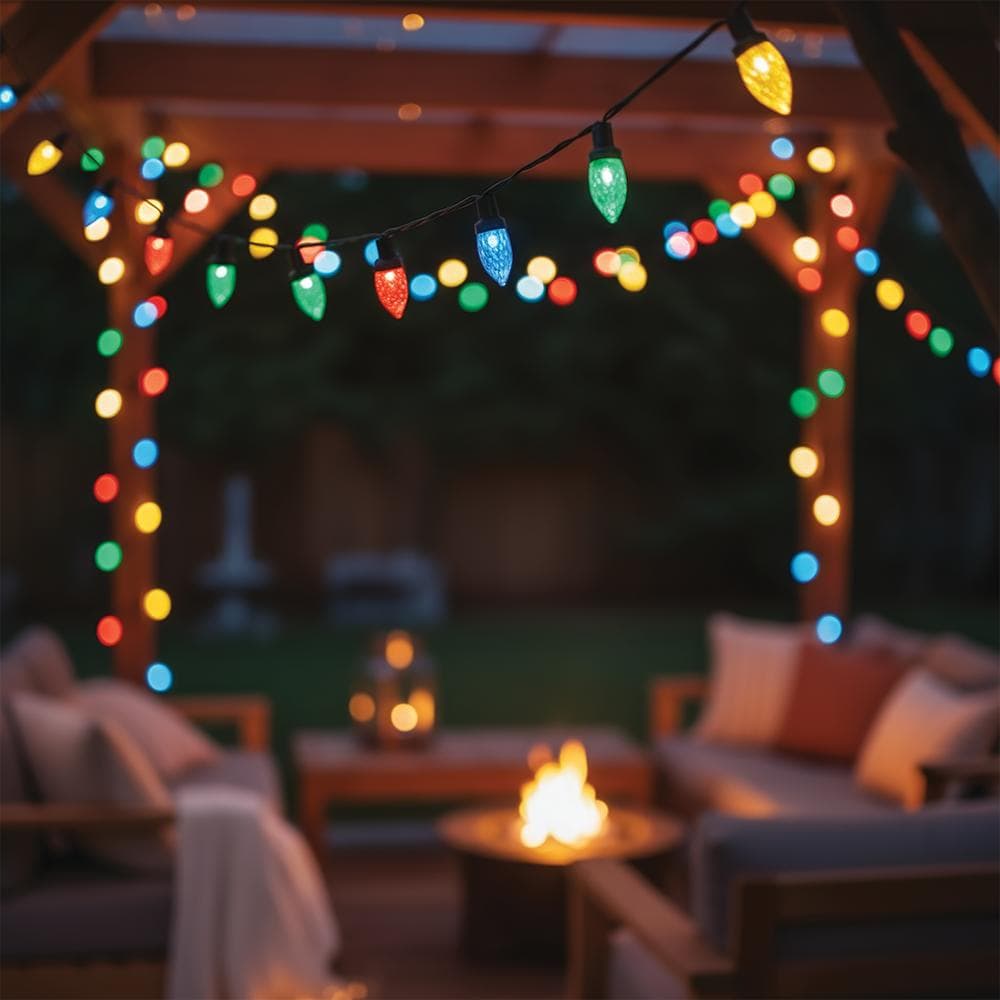 Retro USB Solar Bulbs Set Of 200 - Multicolour