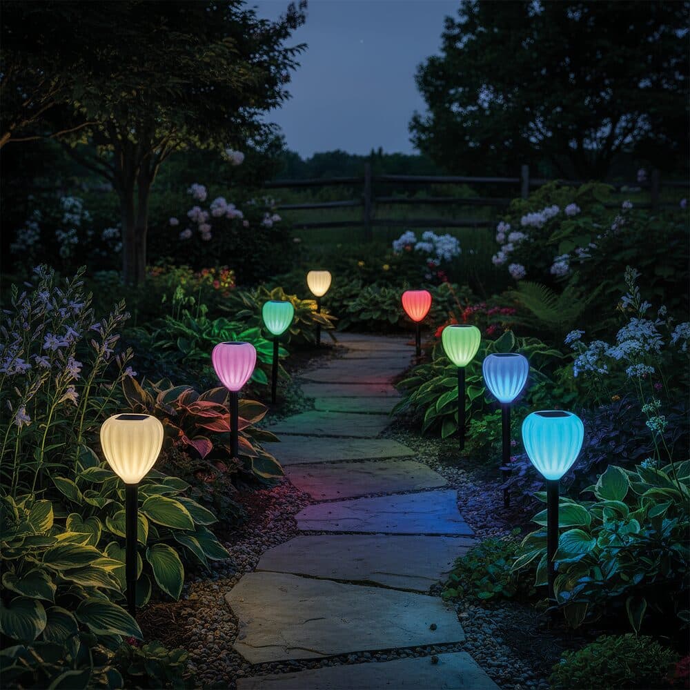 Tulip Solar Stake Lights (Set Of 2)