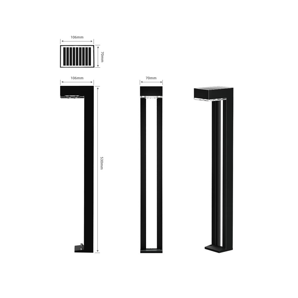 Harrogate Solar Post Lights (Set Of 2) key features
