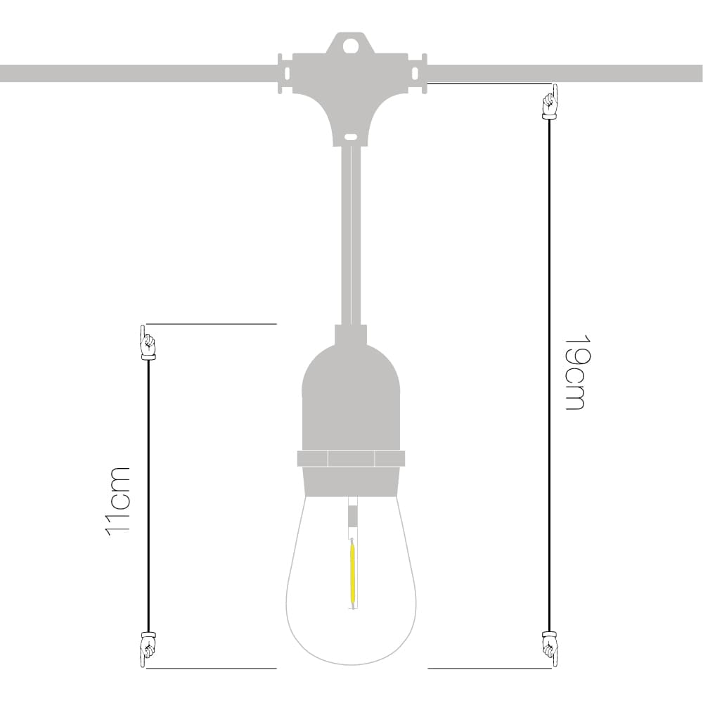 Madison Solar Drop Bulb Lights - Set Of 10 key features
