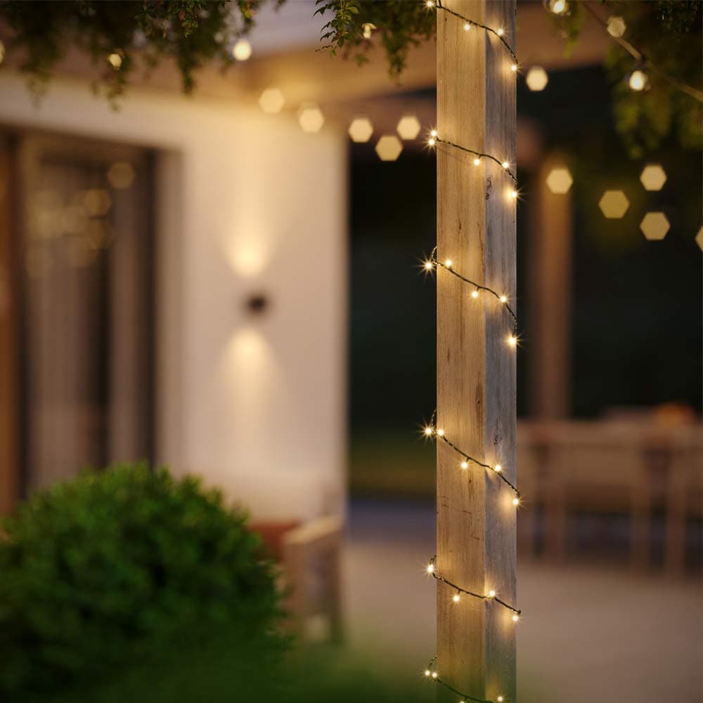 Lumify Warm White & White USB Solar Fairy Lights - 1000 DualWhite LEDs ...