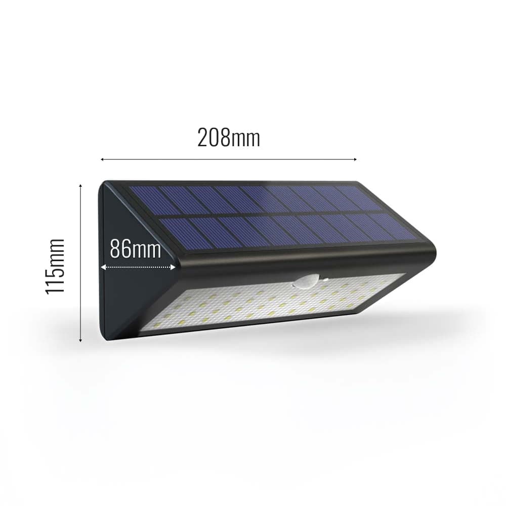 Eco Wedge Pro Solar Security Light dimensions