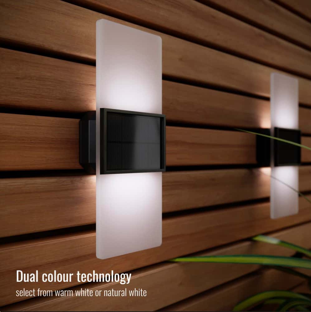 Gemini Solar Wall Lights (Set Of 2) key features