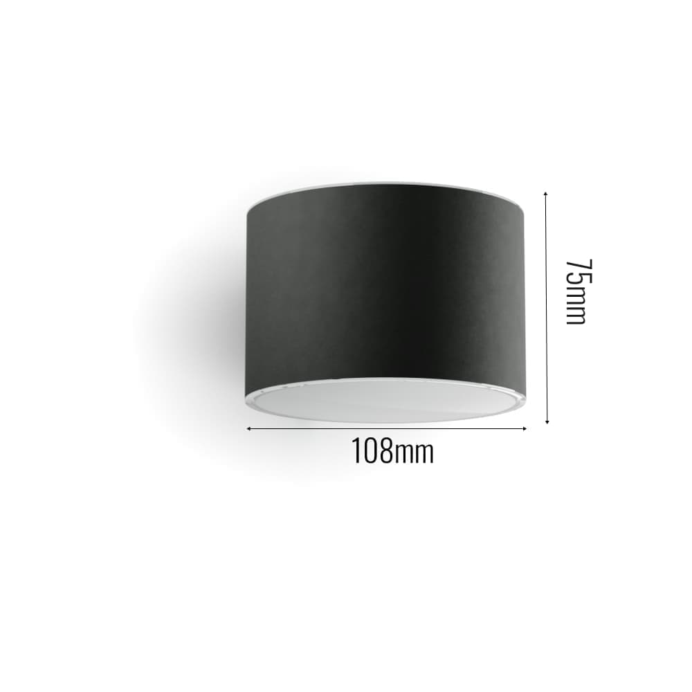 Gloucester Up & Down Solar Wall Light dimensions