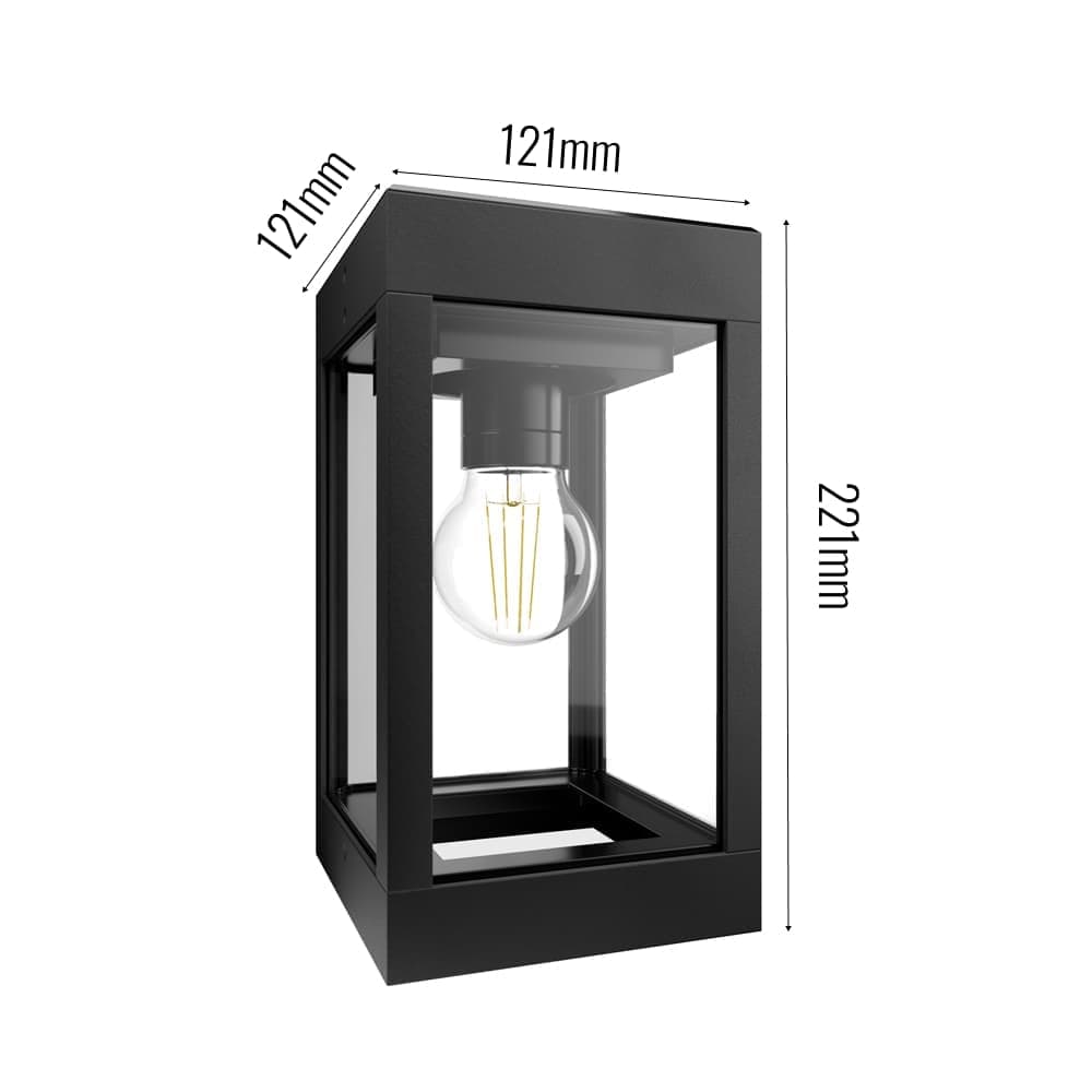 Dorchester Solar Wall Light dimensions