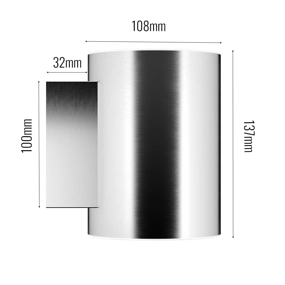 Chiswick Up & Down Solar Wall Light dimensions