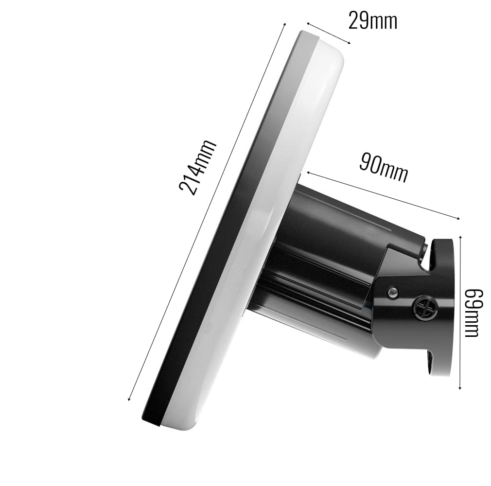 Halo Solar Wall Light dimensions
