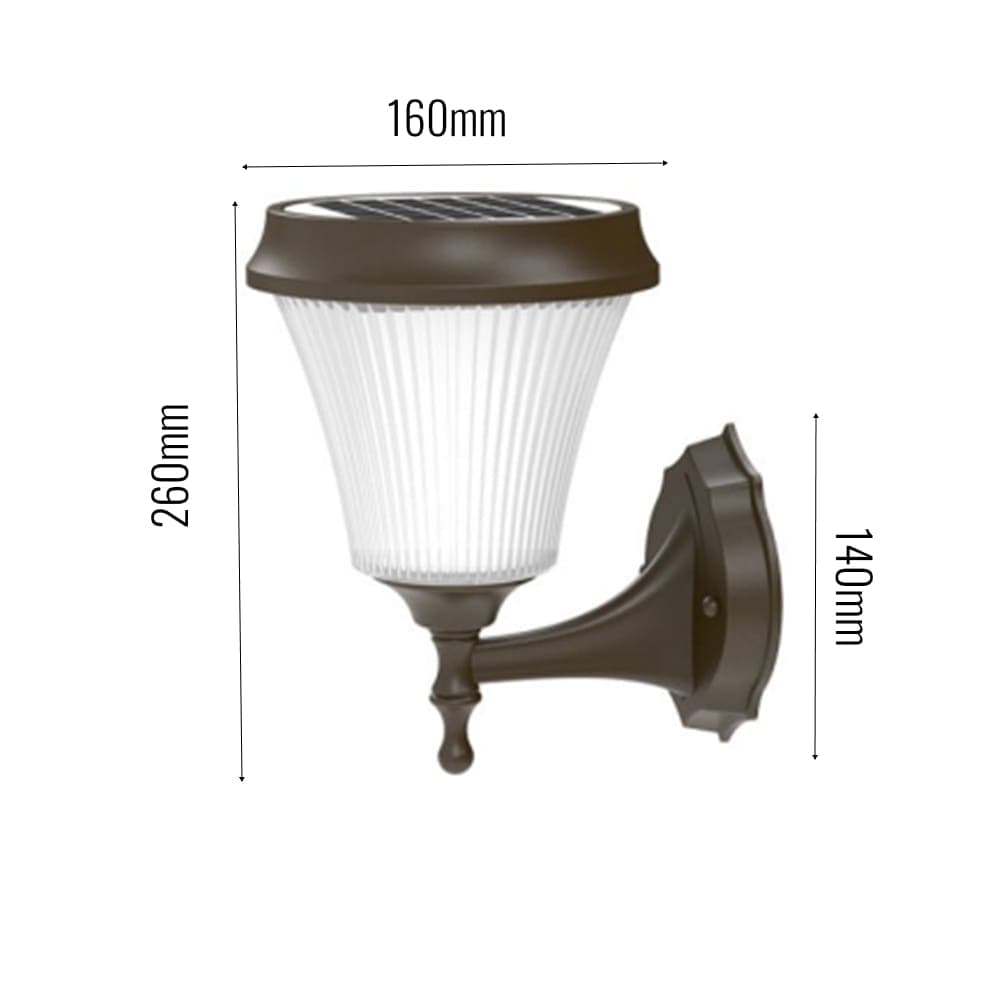 Winchester Solar Wall Light dimensions