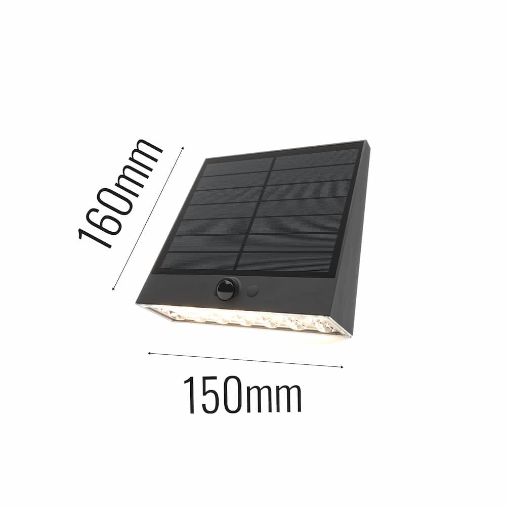 Grafton Solar Motion Down Wall Light key features