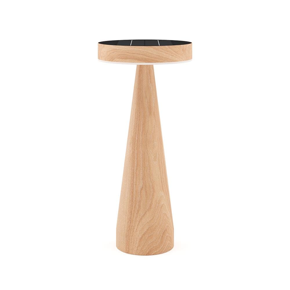 Seattle USB Solar Table Lamp - Oak Edition key features