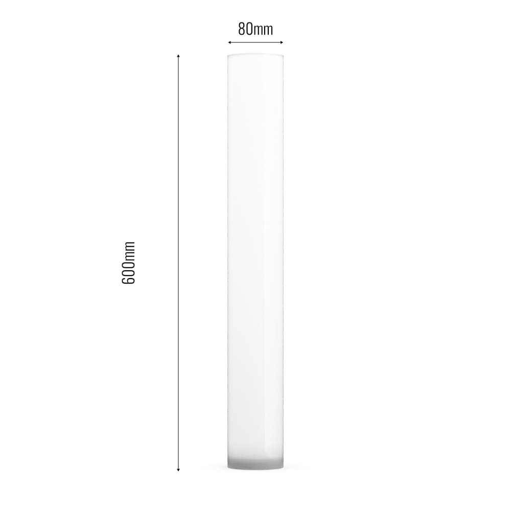 Shard Solar Glow Post Light dimensions