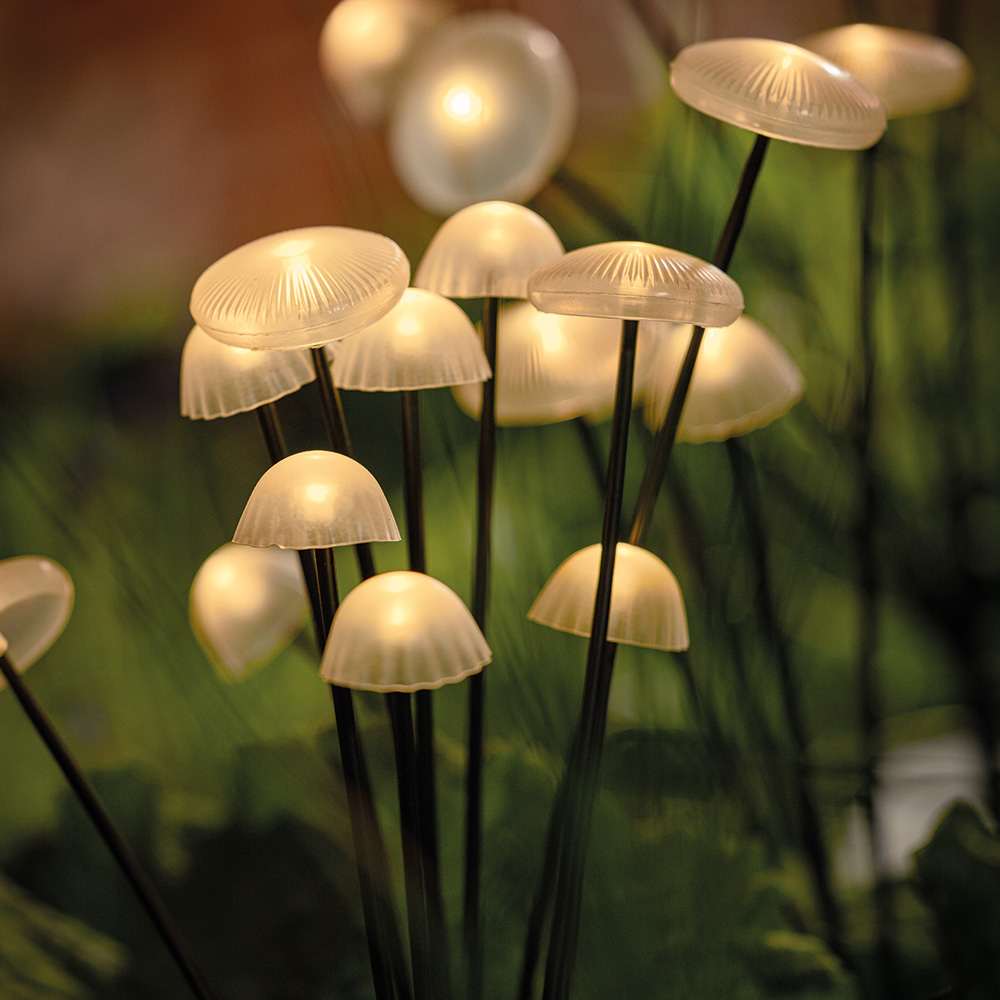 Woodland Solar Mushroom Lights (3 x Sets of 5) supporting image 1