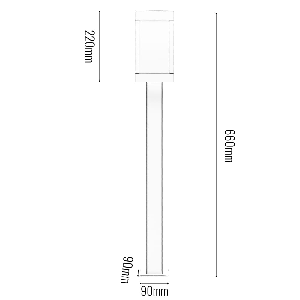 Banham Solar Bollard Light key features