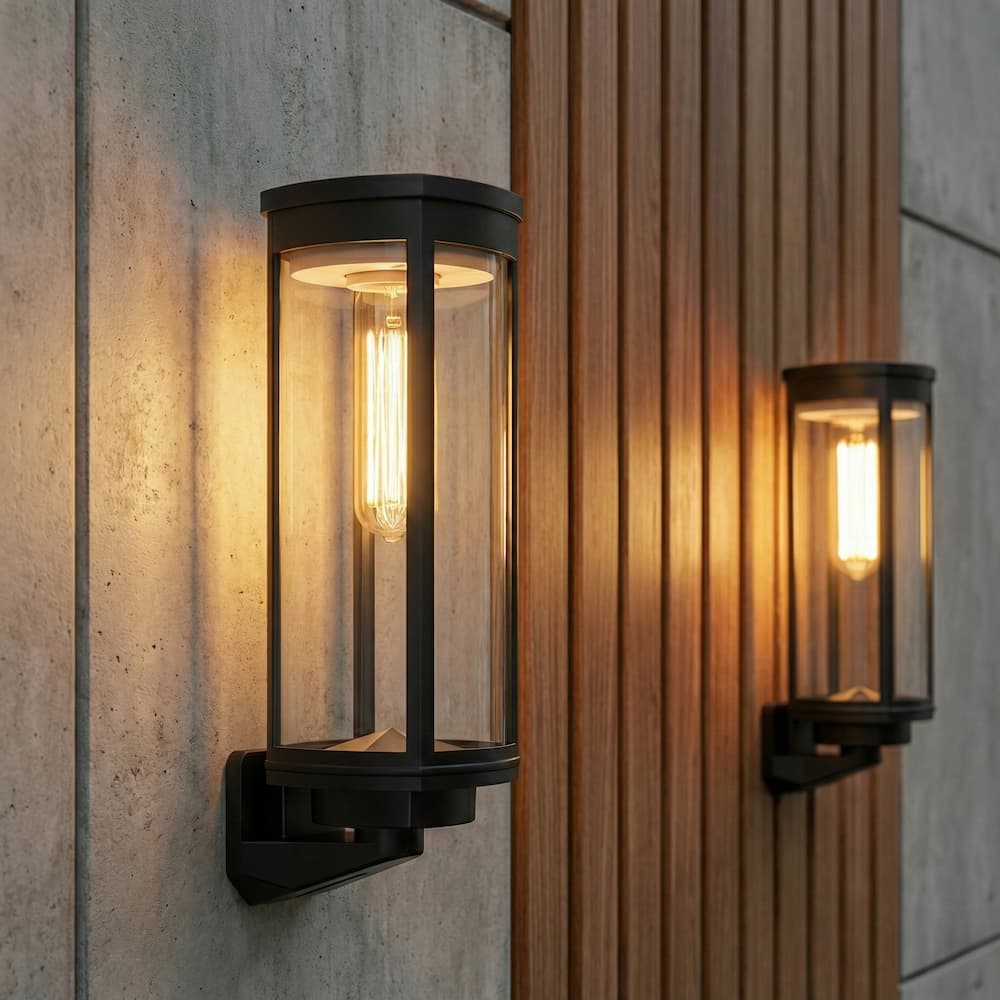 Lavenham Solar Wall Lights Set Of 2 dimensions