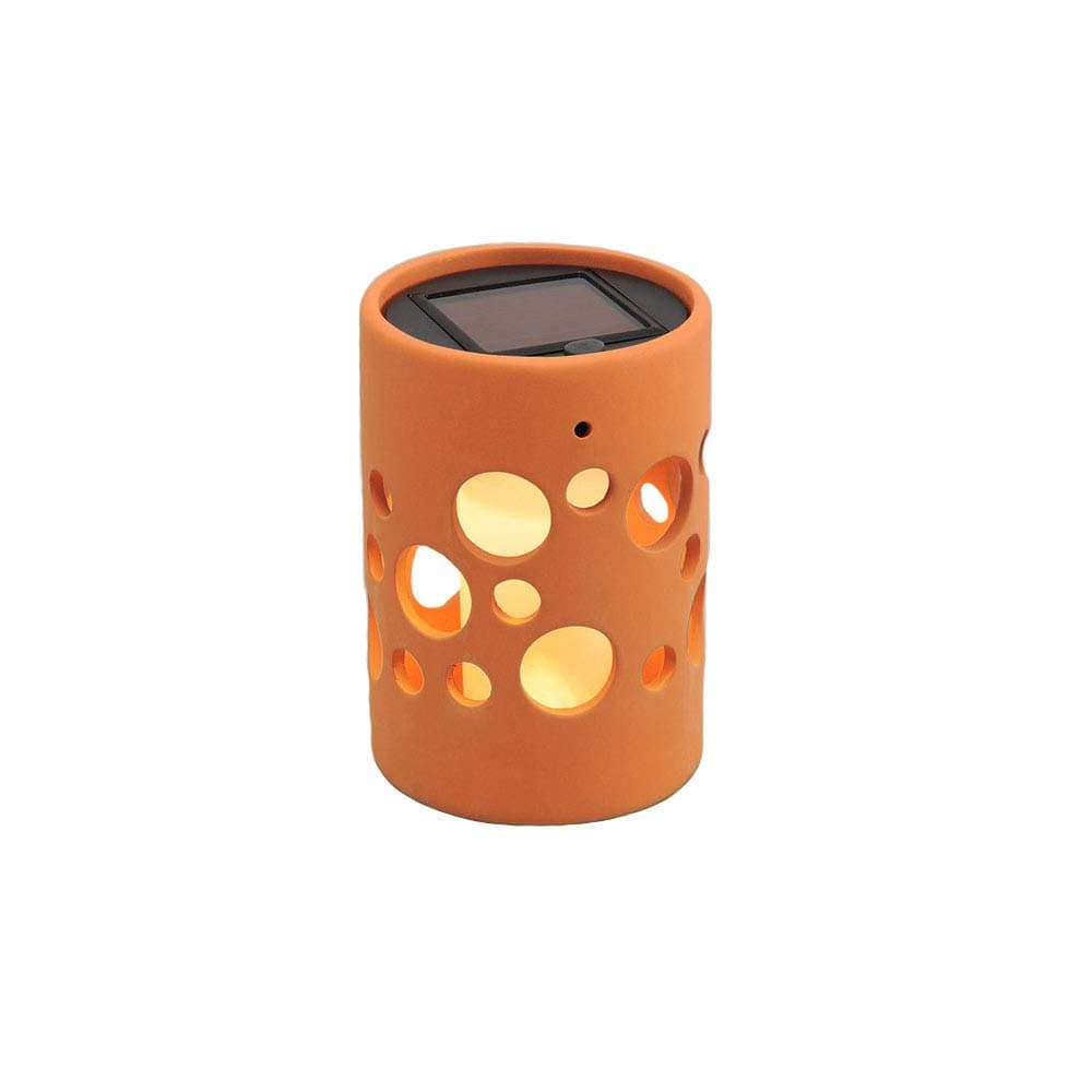 Terracotta Solar Ceramic Cylinder supporting image 1
