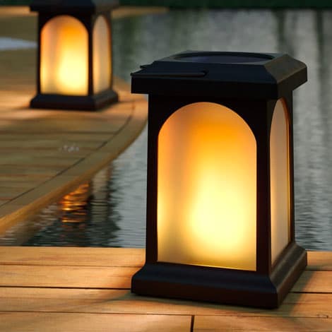 TrueFlame USB Solar Crook Lantern