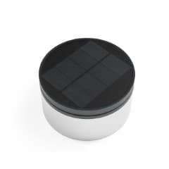 London USB Solar Post Light Stainless Steel Top