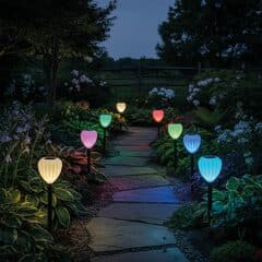 Tulip Solar Stake Lights (Set Of 2)