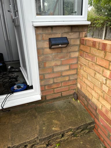 Customer photo of Eco Wedge Pro Solar Security Light