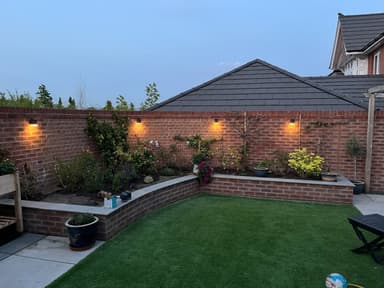 Customer photo of Truro Solar Wall Light - Anthracite Edition