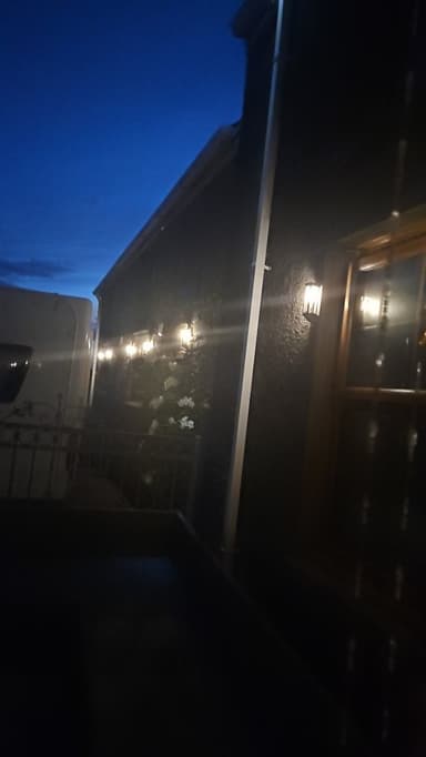 Customer photo of Lavenham Solar Wall Lights Set Of 2