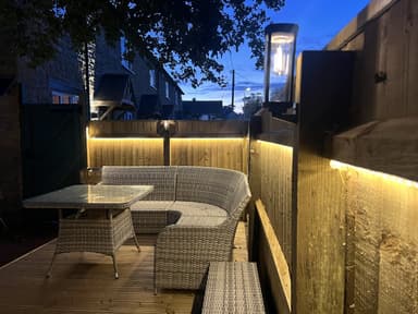 Customer photo of Lavenham Solar Wall Lights Set Of 2
