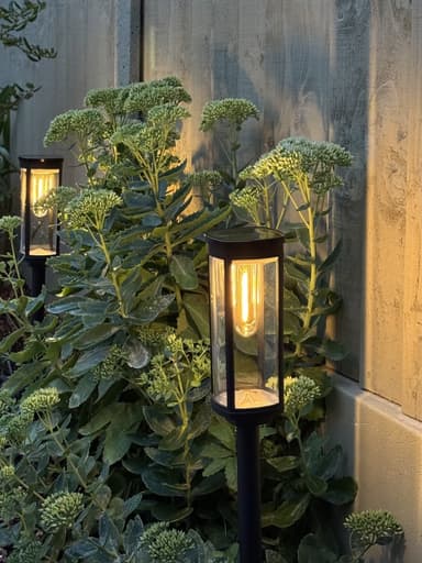 Customer photo of Lavenham Solar Garden Lights - 4 Pack