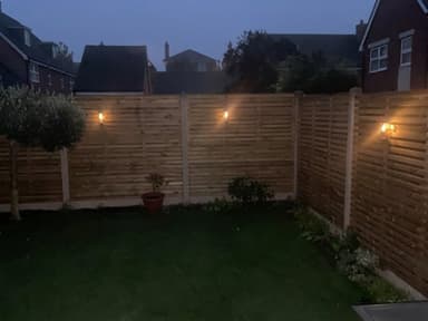 Customer photo of Lavenham Solar Wall Lights Set Of 2