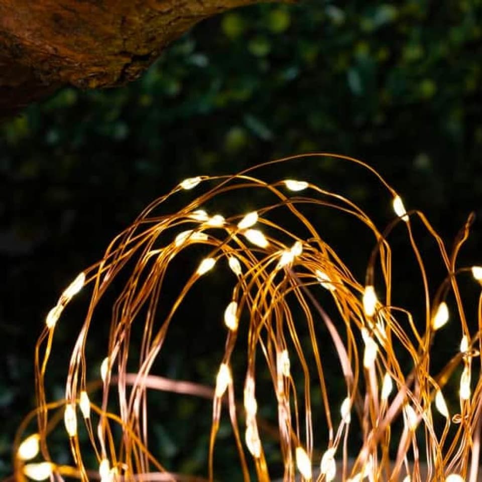 Madison Solar Copper Wire Lights - 200 LEDs view 1