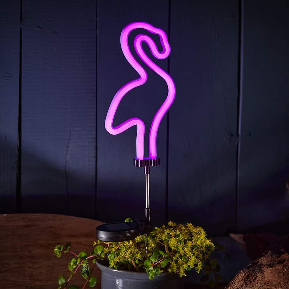 UrbanSolar Neon Lights - Flamingo view 1