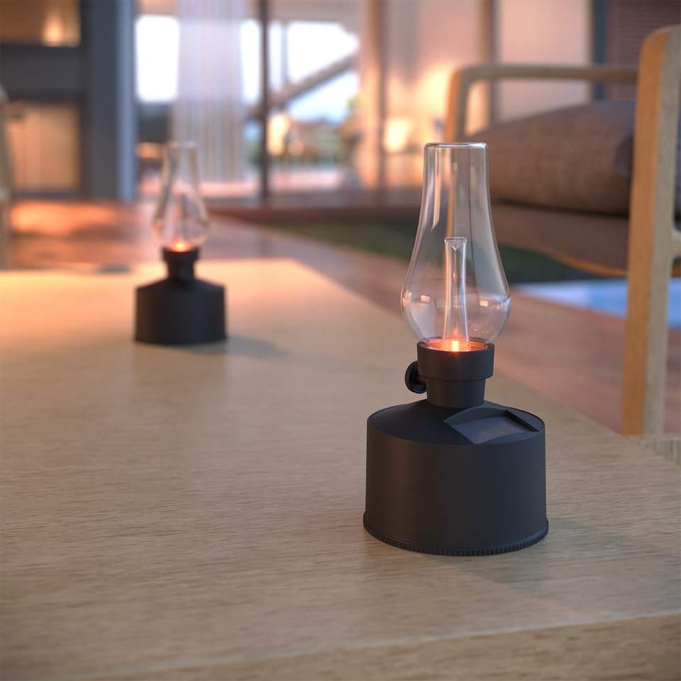Solar Traditional Gas Lantern (Set Of 2) view 1