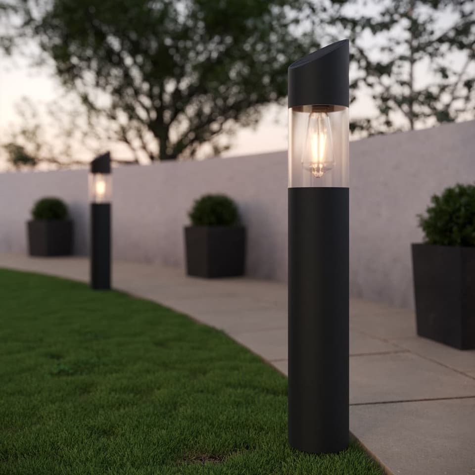 Regent Solar Bollard Post Light view 1
