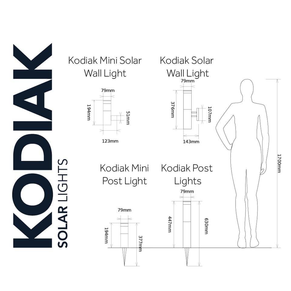 Kodiak Mini Solar Post Light (Set Of 2) view 2