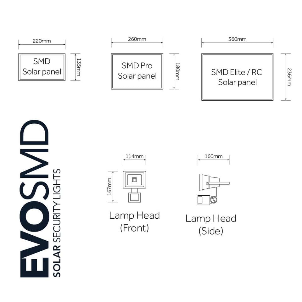 Evo SMD Elite Solar Security Light view 2