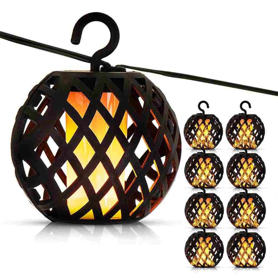 Elan Solar Flame Lanterns (Set of 8) view 2