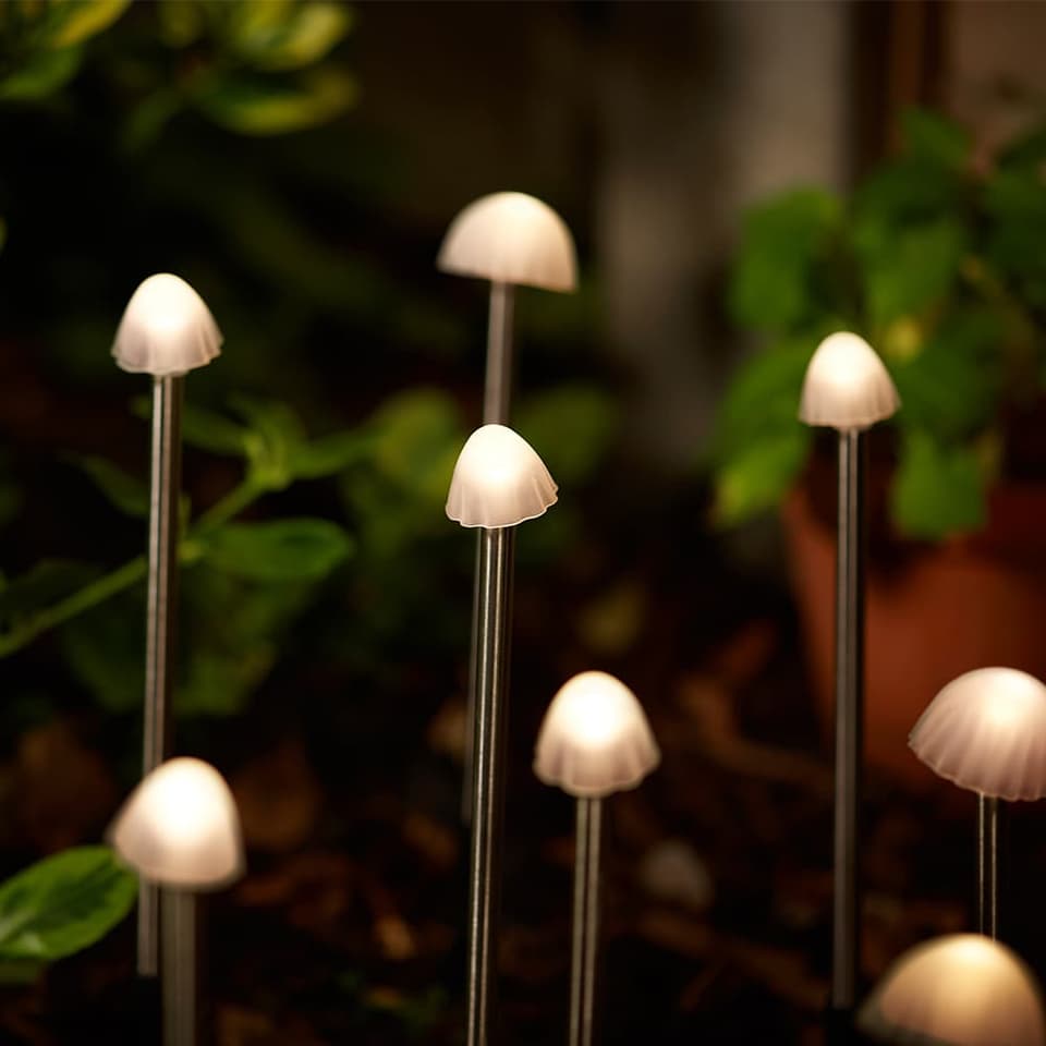 Elan Solar Mushroom Lights - Set Of 12 view 2