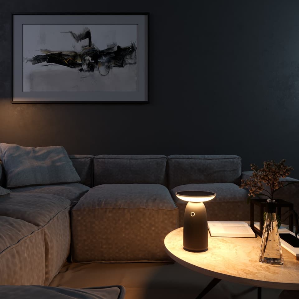 Lancaster Solar USB Camping Table Lamp - Black view 3