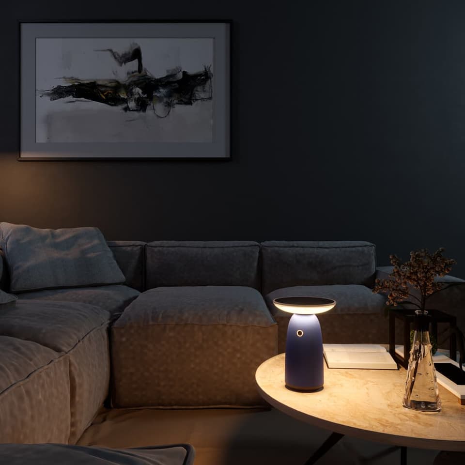 Lancaster Solar USB Camping Table Lamp - Blue view 3