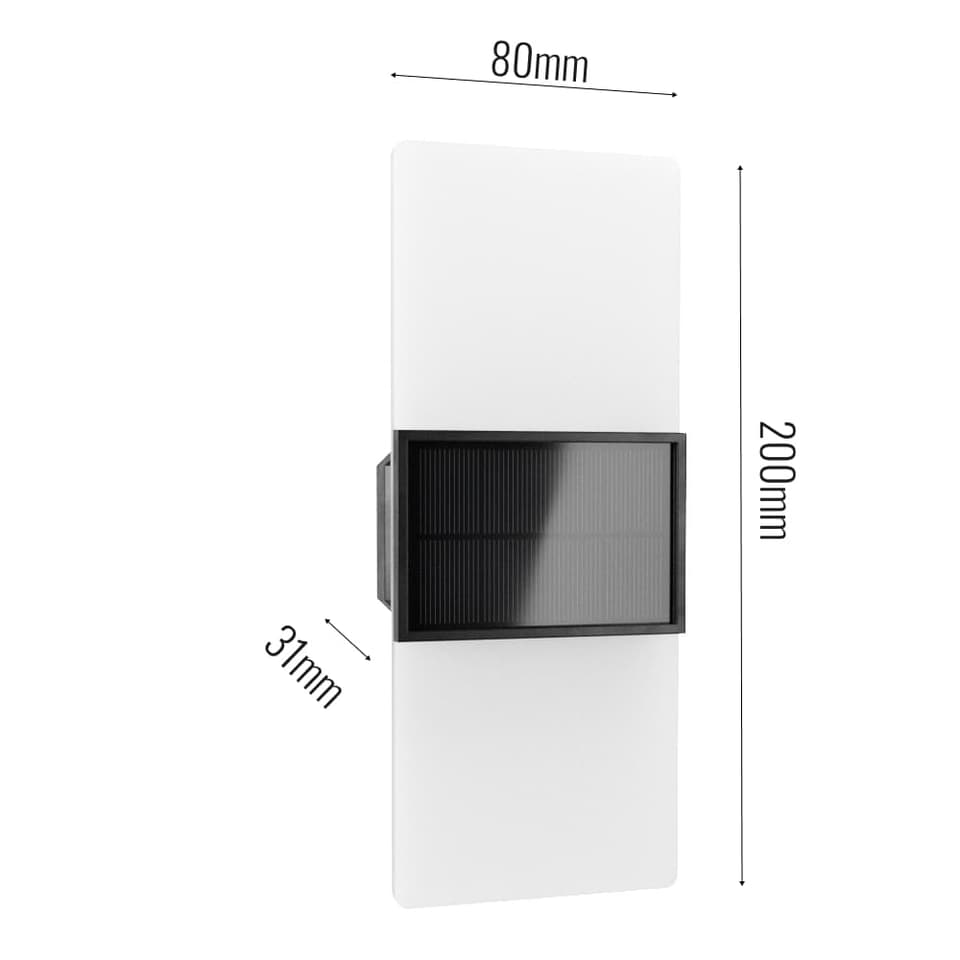 Gemini Solar Wall Lights (Set Of 2) view 4