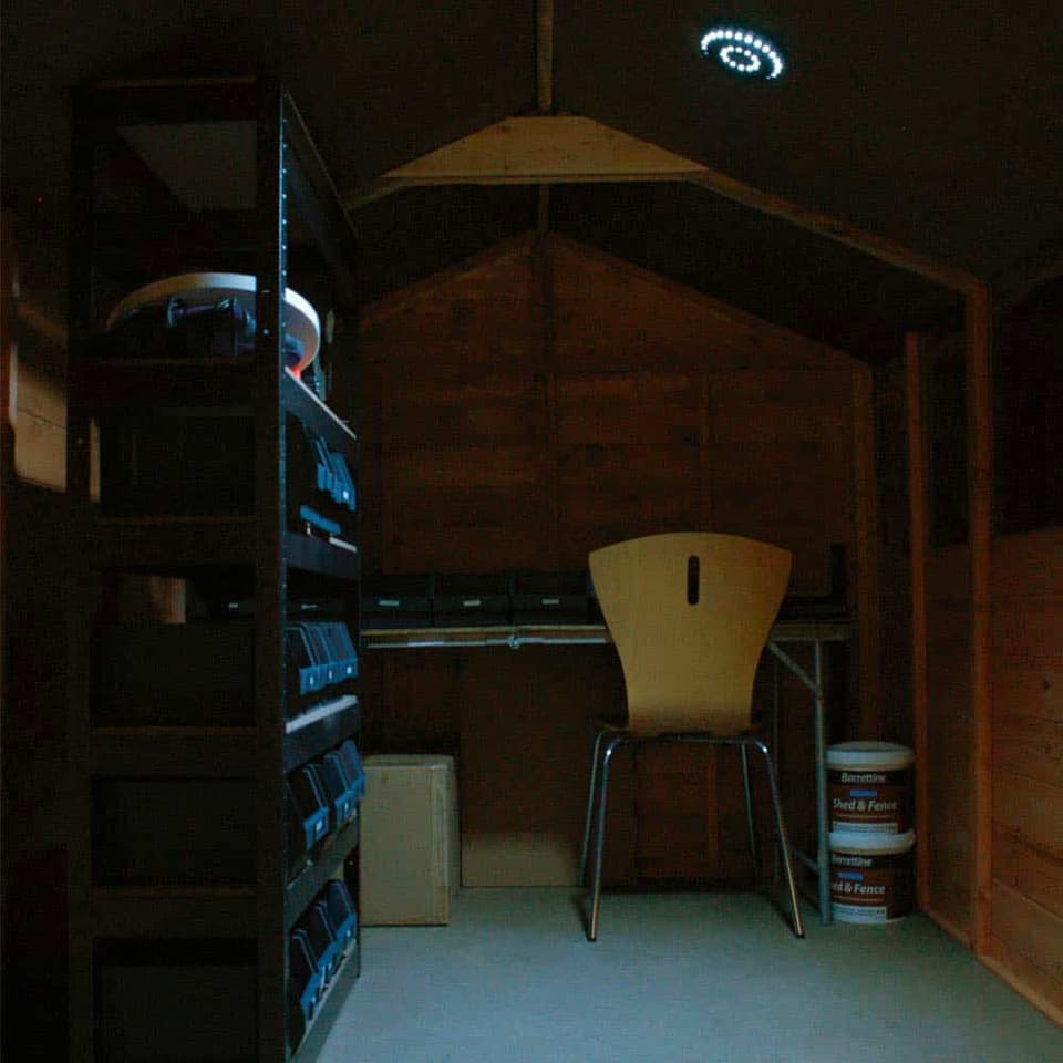 Vortex Solar Shed Light view 2