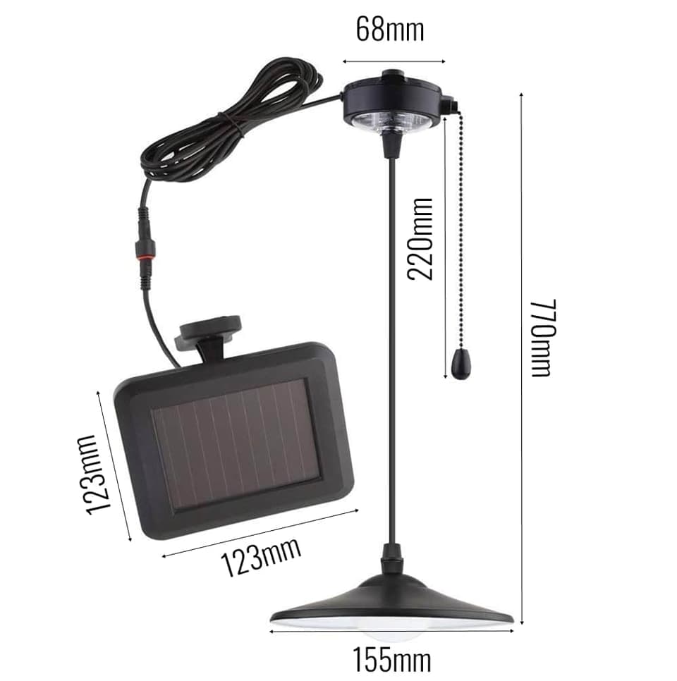 Richmond Solar Garden Pull Cord Light view 6