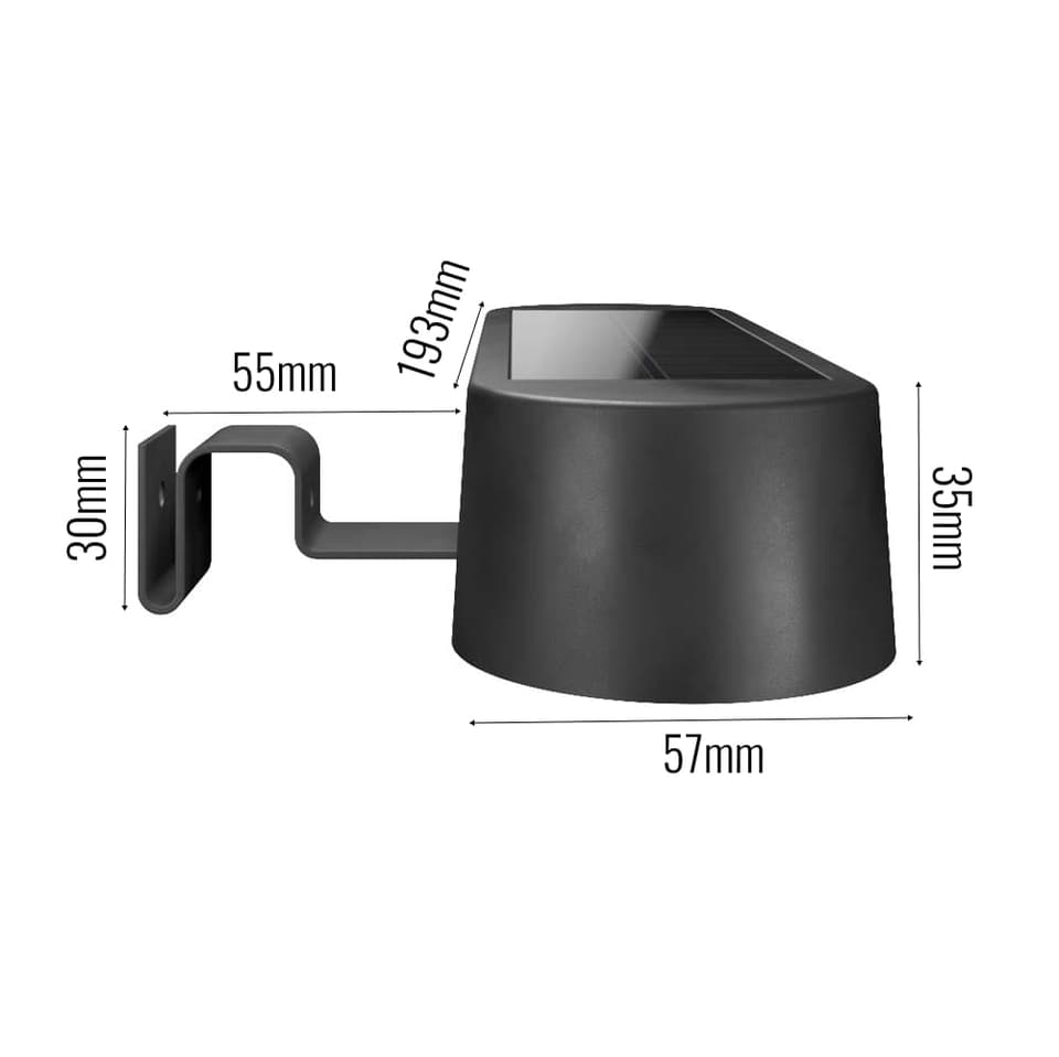 Luxflow Solar Gutter Light view 3