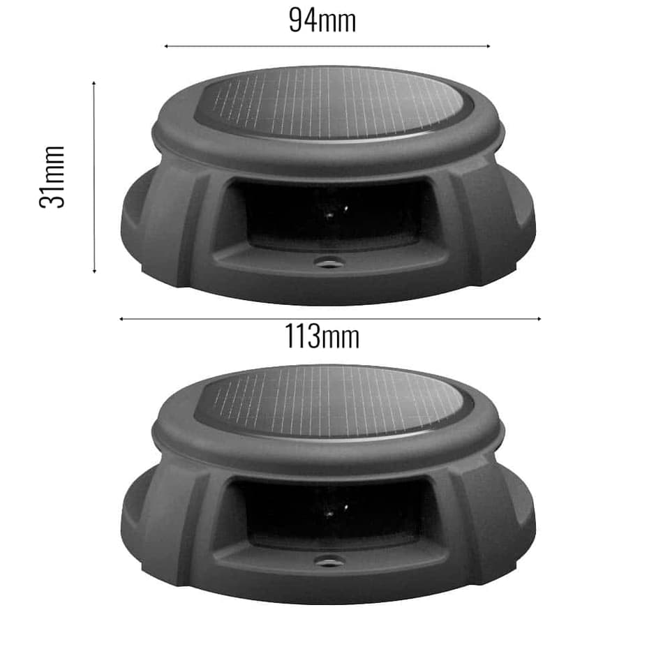 Tapdance Solar Decking Lights (Set Of 2 White) view 3