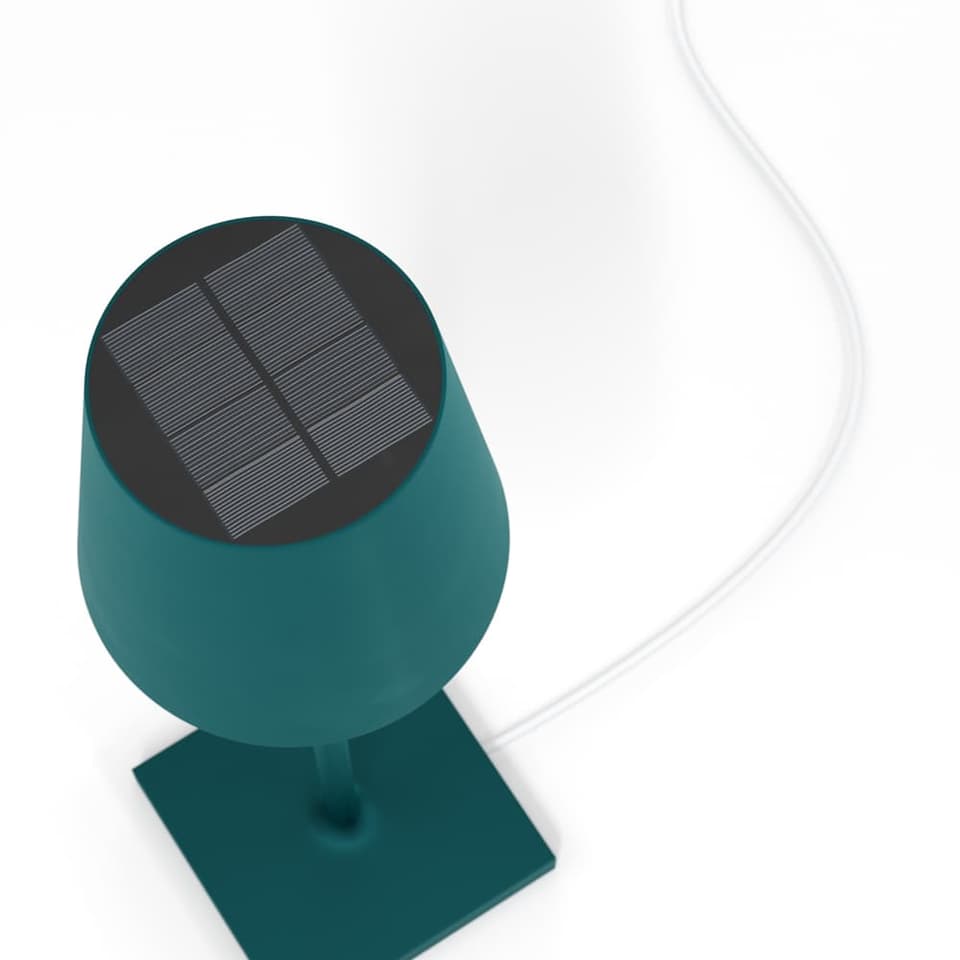 Jour Solar Cordless Table Lamp (USB Indoor/Battery Outdoor) - Jet Black view 6