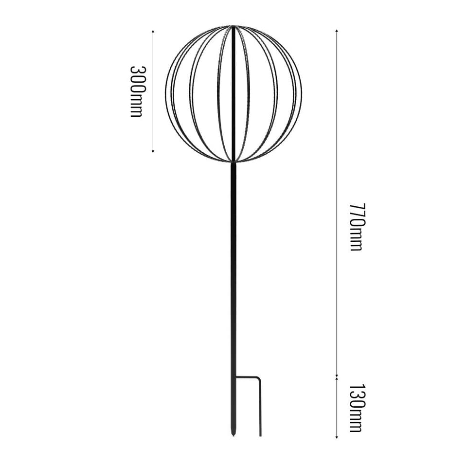 Shadforth Solar Sphere Stake Light view 2