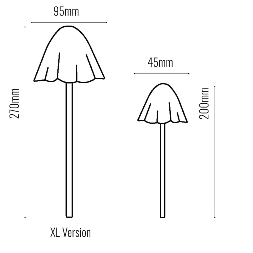Forest Solar Mushroom Lights - Set Of 12 view 3