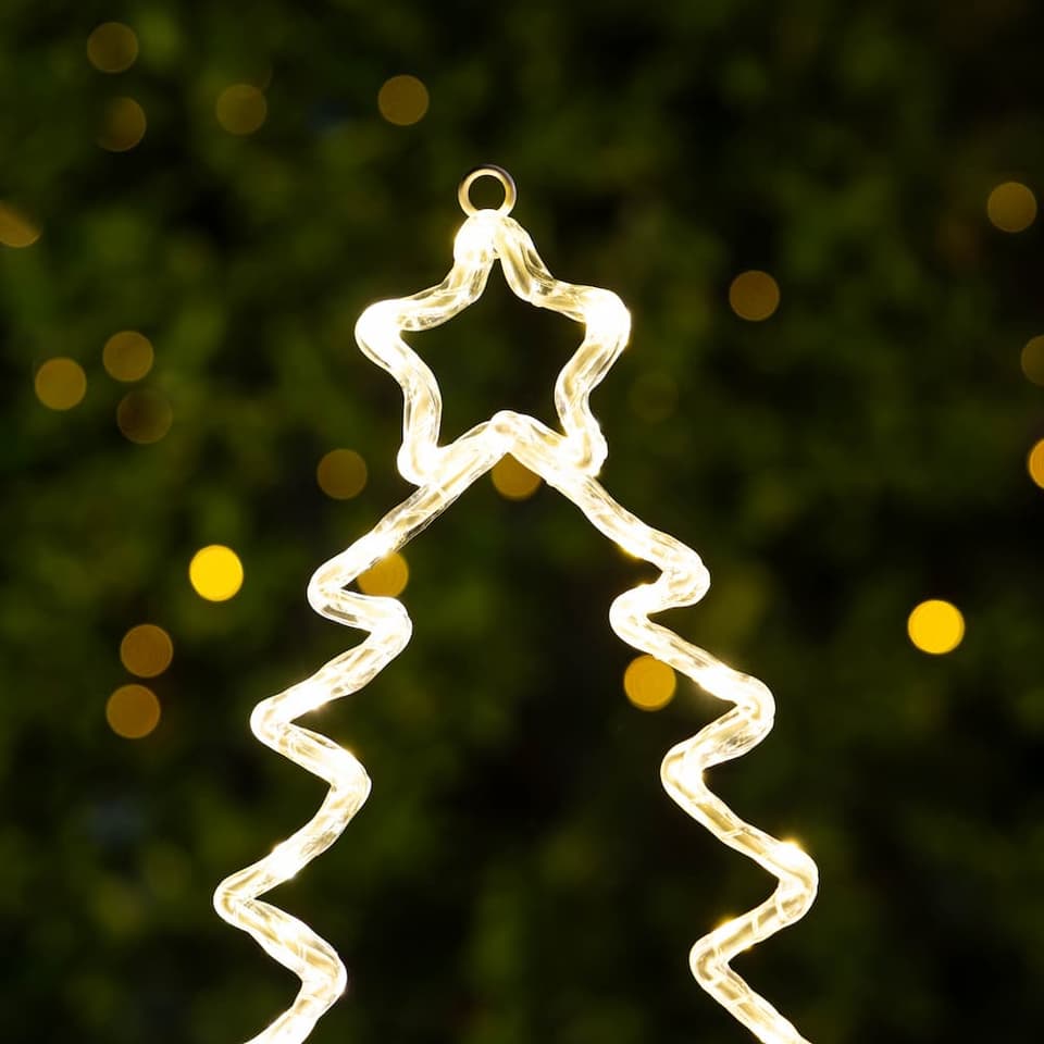 Lapland USB Solar Christmas Tree Outline view 4