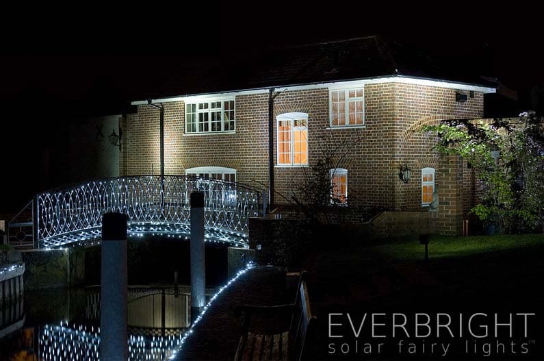 Everbright Solar Fairy Lights - Blue 100 LEDs view 4